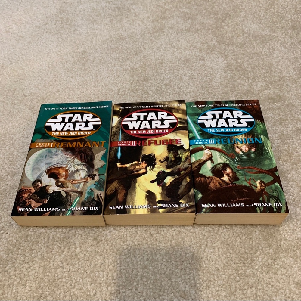 Star Wars New Jedi Order Series Force Heretic Trilogy Lot of 3 Paperback Books